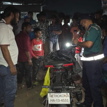গাজীপুরে সড়ক দুর্ঘটনায় মোটরসাইকেল আরোহী শ্রমিকের মৃত্যু