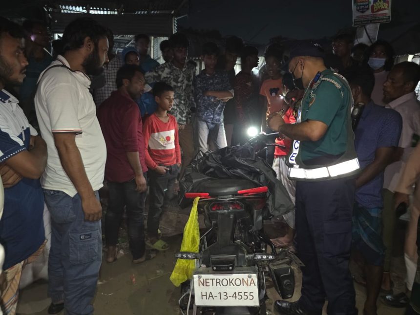 গাজীপুরে সড়ক দুর্ঘটনায় মোটরসাইকেল আরোহী শ্রমিকের মৃত্যু