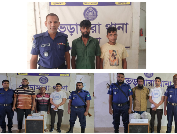 ভেড়ামারা পুলিশের সাঁড়াশি অভিযান: গাঁজা ও নিষিদ্ধ ট্যাবলেটসহ ৩ মাদক কারবারি আটক