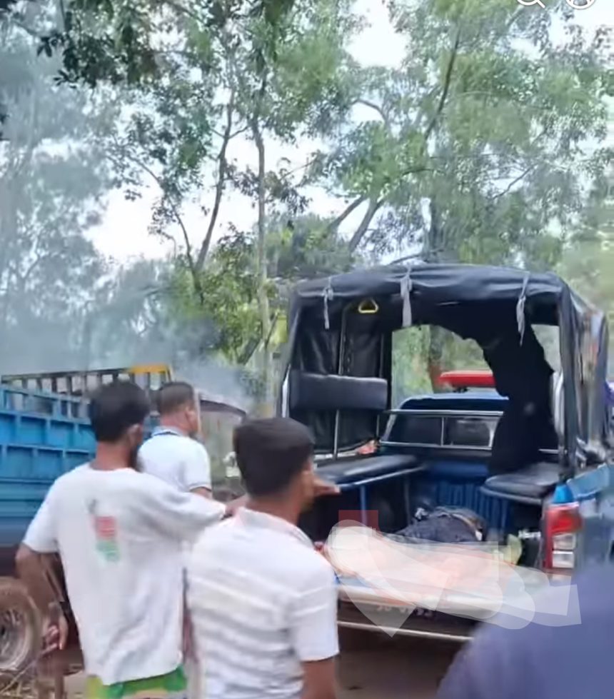 গাজীপুরের কালিয়াকৈর উপজেলায় গরুচোর সন্দেহে আটক,গণপিটুনিতে তিনজন নিহত, ট্রাকে আগুন