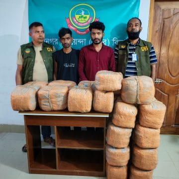 গাজীপুরে ডিবি পুলিশের অভিযানে ১২০ কেজি গাঁজাসহ দুই মাদক কারবারি গ্রেফতার, উদ্ধার কাভার্ড ভ্যান