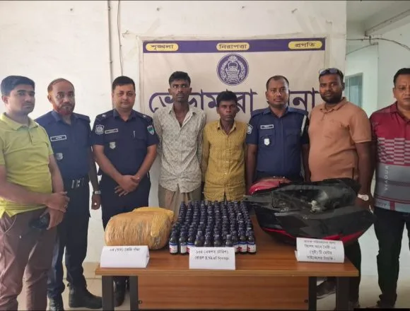 18090 ভেড়ামারায় পুলিশের বড় সাফল্য: বিপুল পরিমাণ মাদক ও বিশেষ ট্যাংকিসহ ২ কারবারি গ্রেফতার