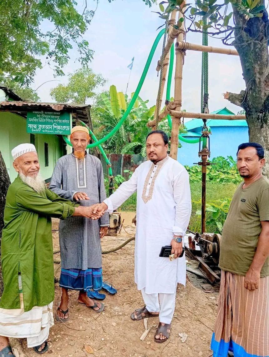 মাদ্রাসায় পানির মোটর স্থাপন, দীর্ঘদিনের বিশুদ্ধ পানির সংকটের অবসান