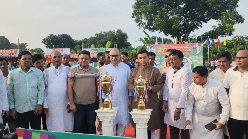‎ধরমপুরে জমকালো আয়োজনে বেগম খালেদা জিয়া স্মৃতি ফুটবল টুর্নামেন্টের শুভ উদ্বোধন