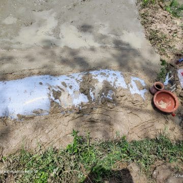 জমি বিরোধে ২০ ঘণ্টা বাধার পর বীর মুক্তিযোদ্ধা ফজলুল হকের ধানের জমিতেই মিলল আদিবাসী মেনোকার শেষ ঠিকানা