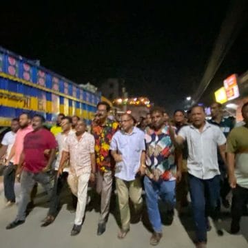 শ্রীপুরে আওয়ামীলীগের নৈরাজ্য ও বিএনপির নেতার উপর হামলার প্রতিবাদে বিক্ষোভ মিছিল