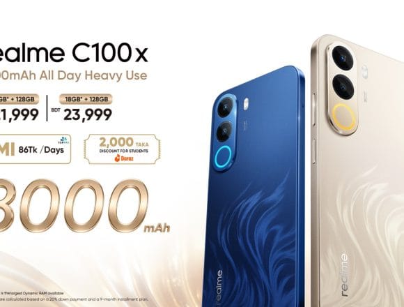 realme C100x Launch এক চার্জে ৬০ ঘণ্টা পর্যন্ত কল করা যাবে রিয়েলমি সি১০০এক্স স্মার্টফোনে