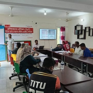 কয়রায় ইউনিয়ন দুর্যোগ ব্যবস্থাপনা কমিটির প্রশিক্ষকদের প্রশিক্ষণ
