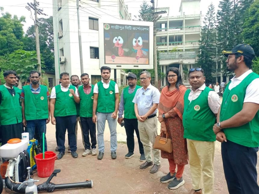 আমেরিকান প্রযুক্তির লার্ভিসাইড ব্যবহারে মশা নিধনে গাসিকের জোরদার