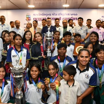 আন্তঃবিশ্ববিদ্যালয় ক্রীড়া প্রতিযোগিতায় ছাত্রী ফুটবলে চ্যাম্পিয়ন জাতীয় বিশ্ববিদ্যালয়