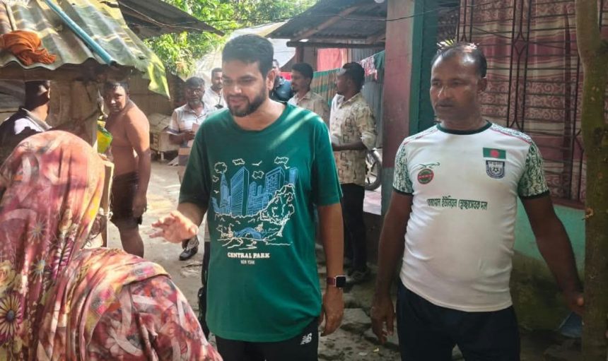 কাগজপুকুর-কাগমারিতে উন্নয়নের বার্তা নিয়ে ইমদাদুল হক ইমদাদের গণসংযোগ