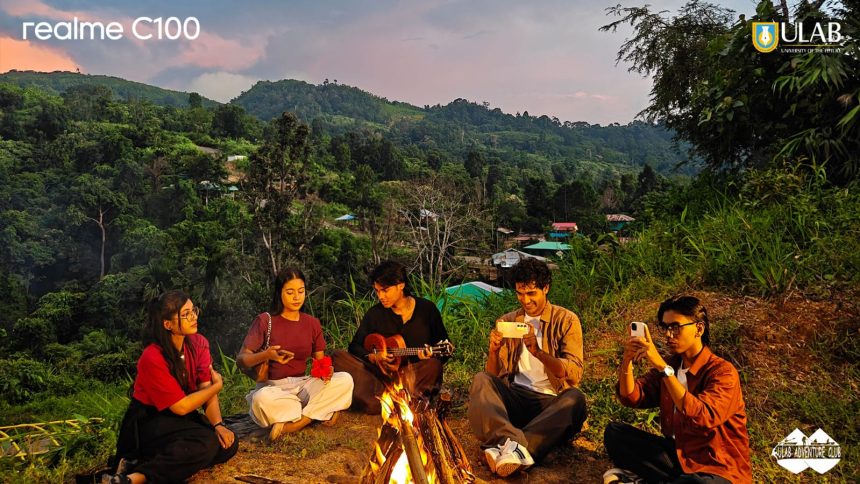 realme C100 - ULAB Adventure Club Bandarban Challenge চার্জার-পাওয়ার ব্যাংক ছাড়াই রিয়েলমি সি১০০ নিয়ে বান্দরবান ট্র্যাকিং, তবুও ব্যাটারি পাওয়ার ৪০% অবশিষ্ট