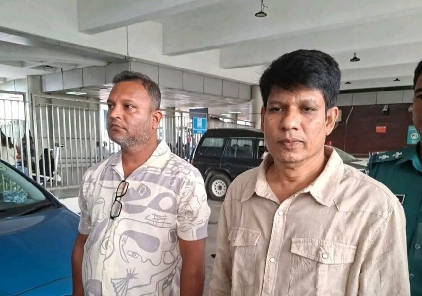 received_1086619444339159 শাহজালাল বিমানবন্দরে পুলিশের থাবা- কক্সবাজার থেকে ফিরে গ্রেপ্তার স্বেচ্ছাসেবক লীগ নেতা জর্জ ও জাহাঙ্গীর